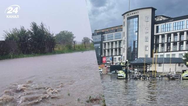 Тернопіль та Хмельницький потерпають від потужної зливи: міста затопило
